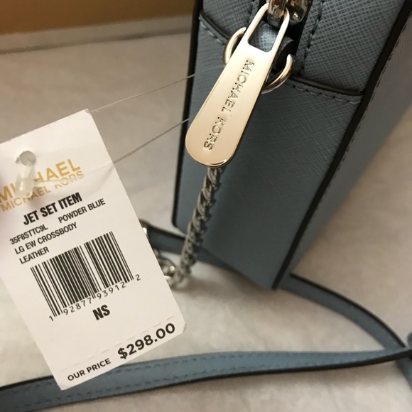 š„SALEš„Michael Kors Jet Set Crossbody Bag Blue - Picture 3 of 8